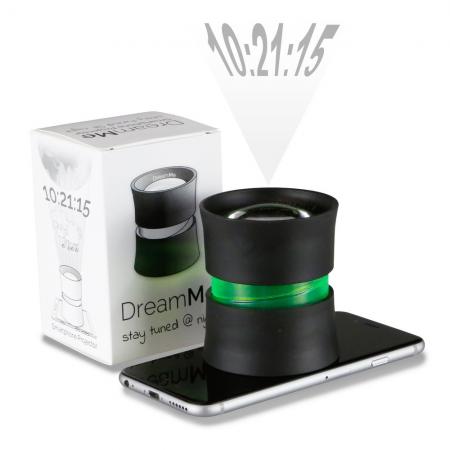 Projektionsuhr DreamMe schwarz plus grüner Fokusring